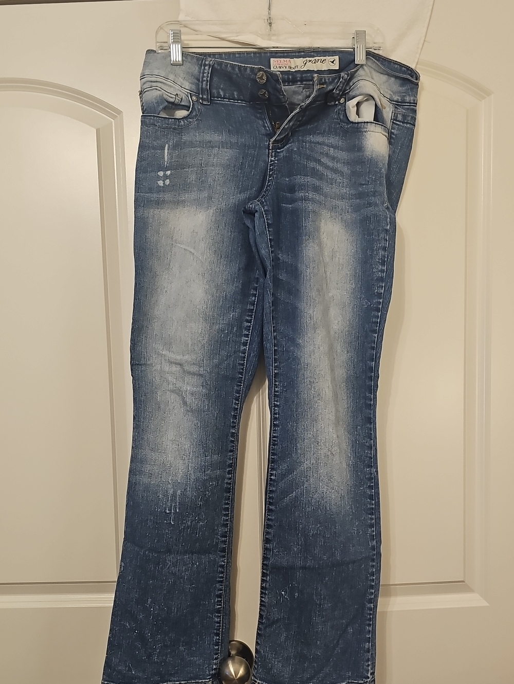 Grane Selma Curvy Boot Jeans in Blue Denim